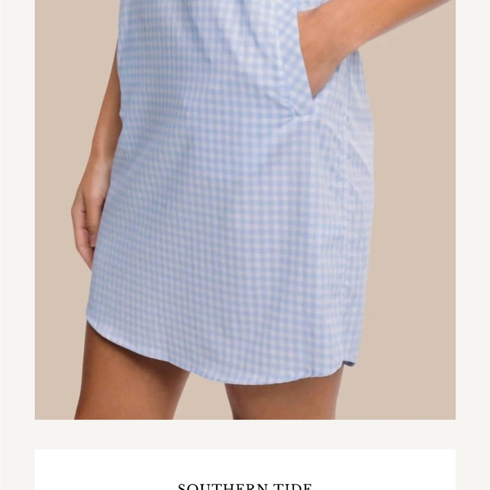 Southern Tide Kamryn Brr Intercoastal gingham dress. NWOT - Picture 4 of 11